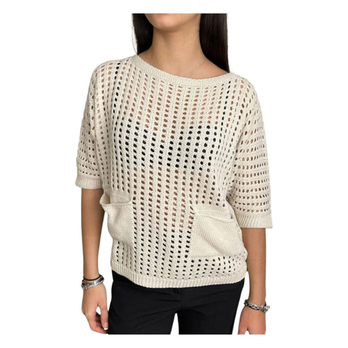 Kocca Maglia Maglia Donna forata con maniche 3/4 XS P25 - KOCCAMIRABELLE - 30401 - XS - Francavilla Moda